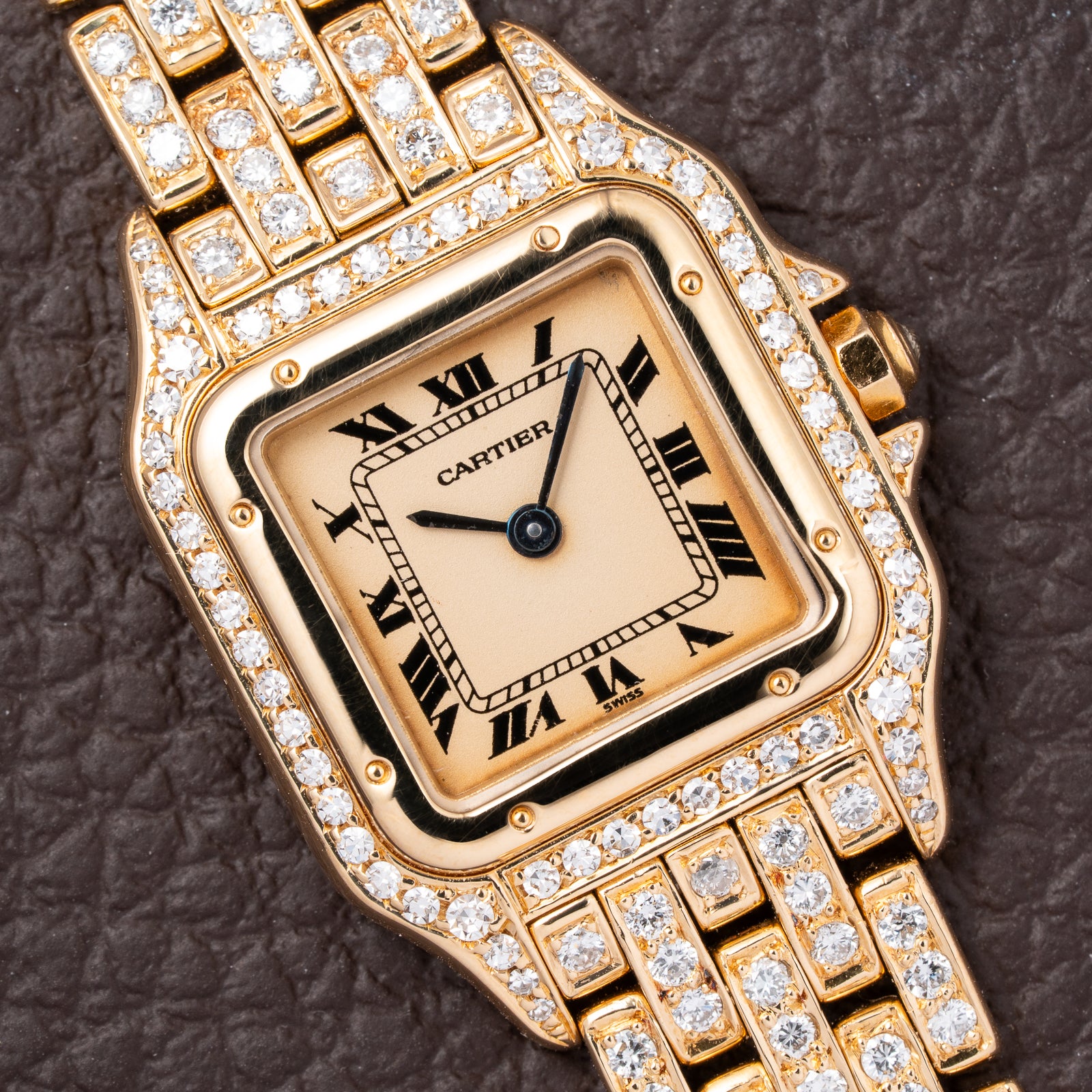 Cartier Panthère Factory Diamond Set 22mm PM Quartz Ref 86691 from 1990s