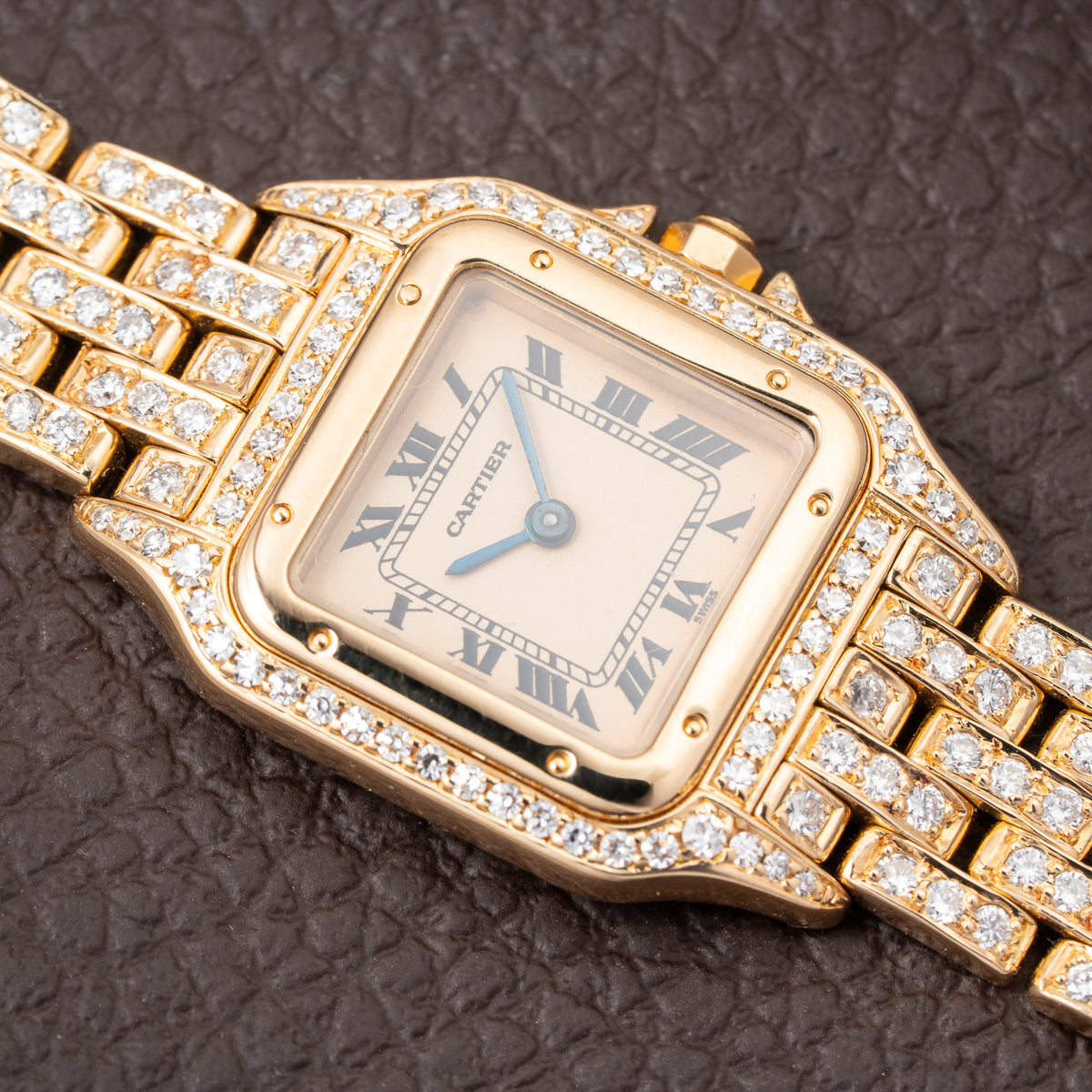 Cartier Panthère Factory Diamond Set 22mm PM Quartz Ref 86691 from 1990s