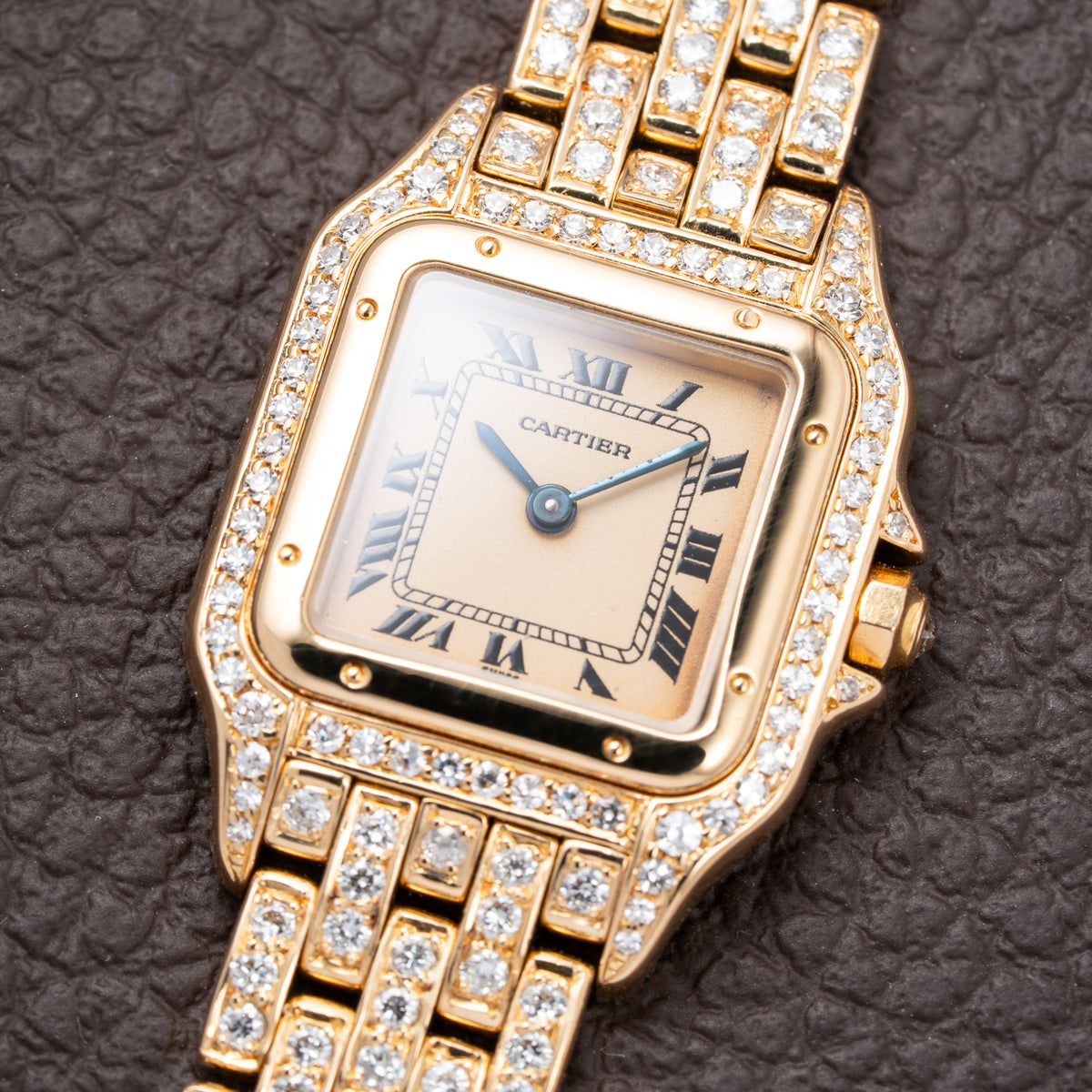 Cartier Panthère Factory Diamond Set 22mm PM Quartz Ref 86691 from 1990s
