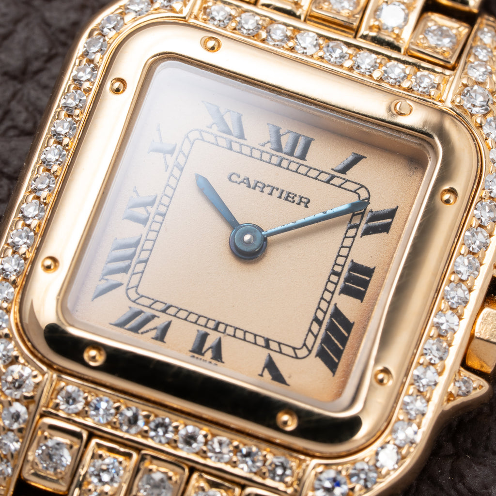 Cartier Panthère Factory Diamond Set 22mm PM Quartz Ref 86691 from 1990s