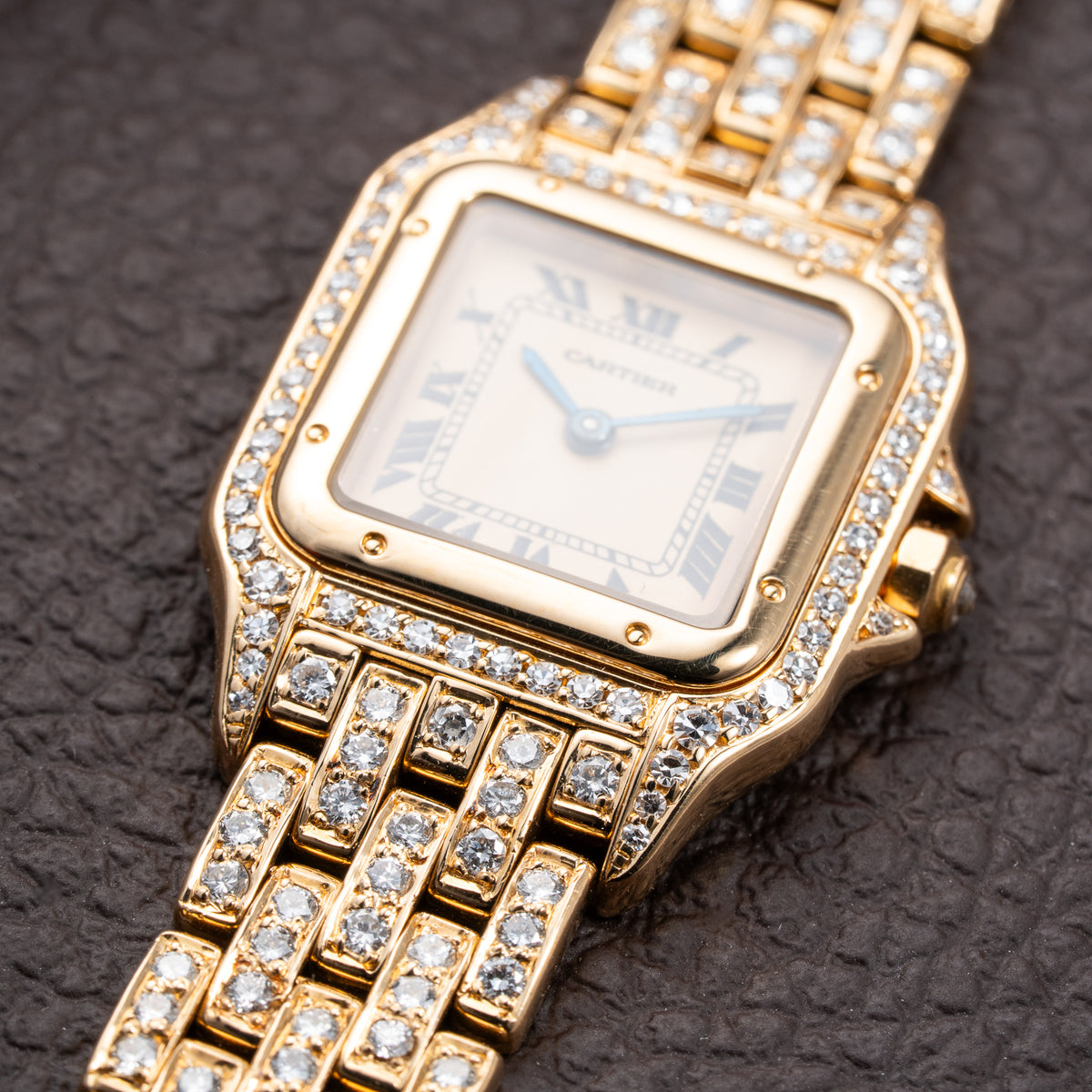 Cartier Panthère Factory Diamond Set 22mm PM Quartz Ref 86691 from 1990s