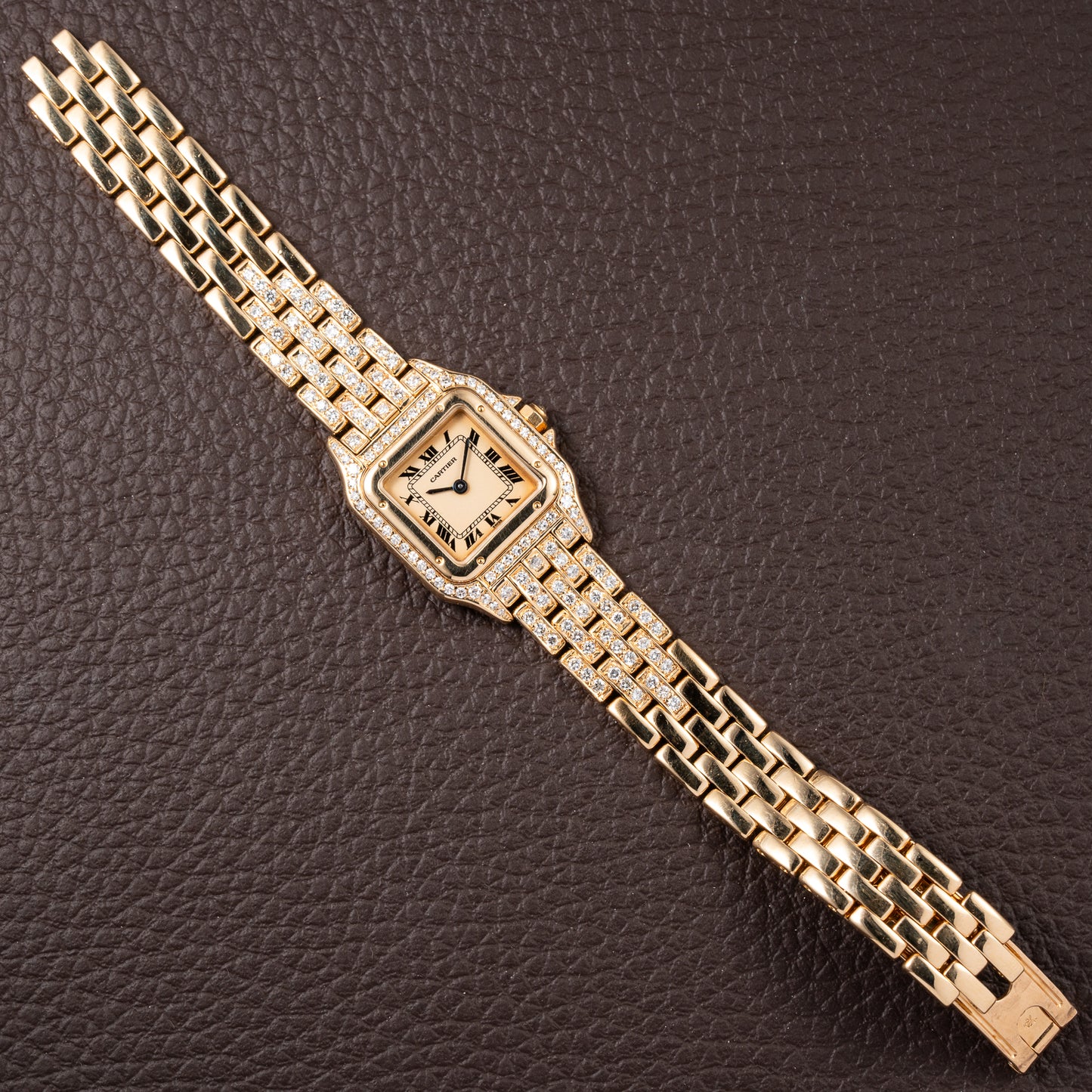 Cartier Panthère Factory Diamond Set 22mm PM Quartz Ref 86691 from 1990s