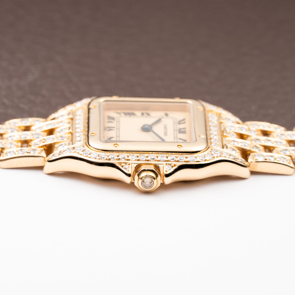 Cartier Panthère Factory Diamond Set 22mm PM Quartz Ref 86691 from 1990s