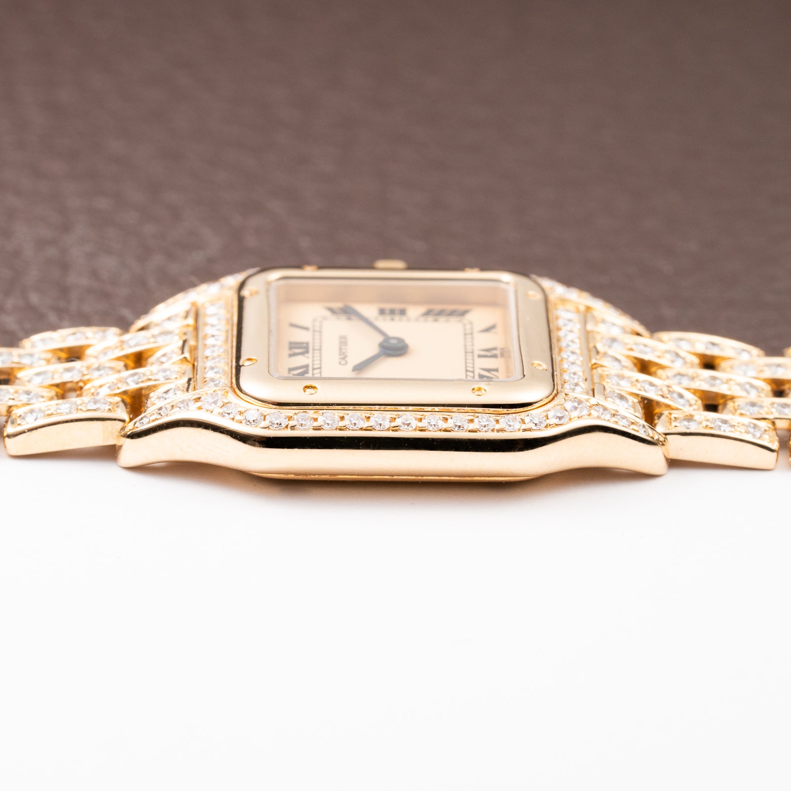 Cartier Panthère Factory Diamond Set 22mm PM Quartz Ref 86691 from 1990s