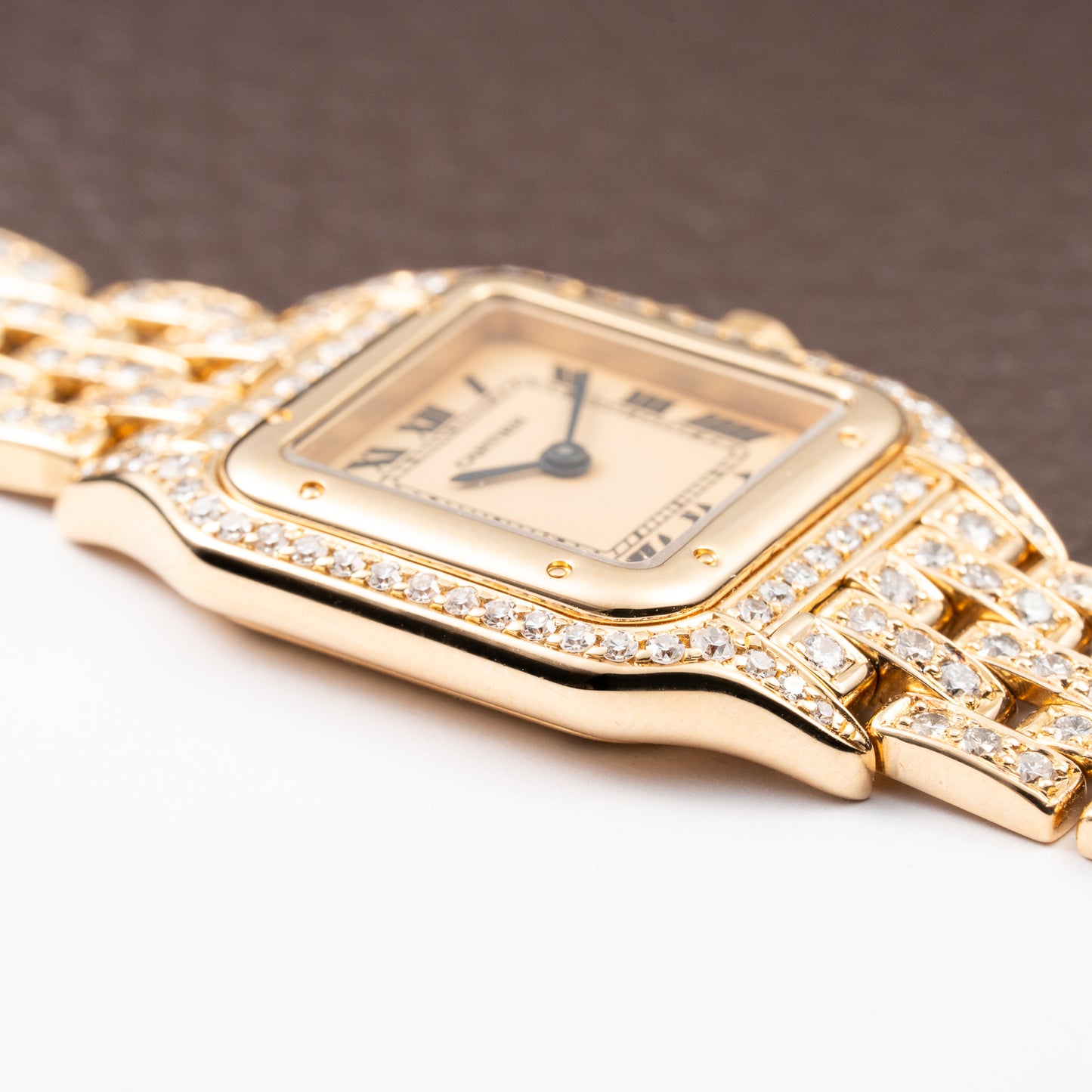 Cartier Panthère Factory Diamond Set 22mm PM Quartz Ref 86691 from 1990s