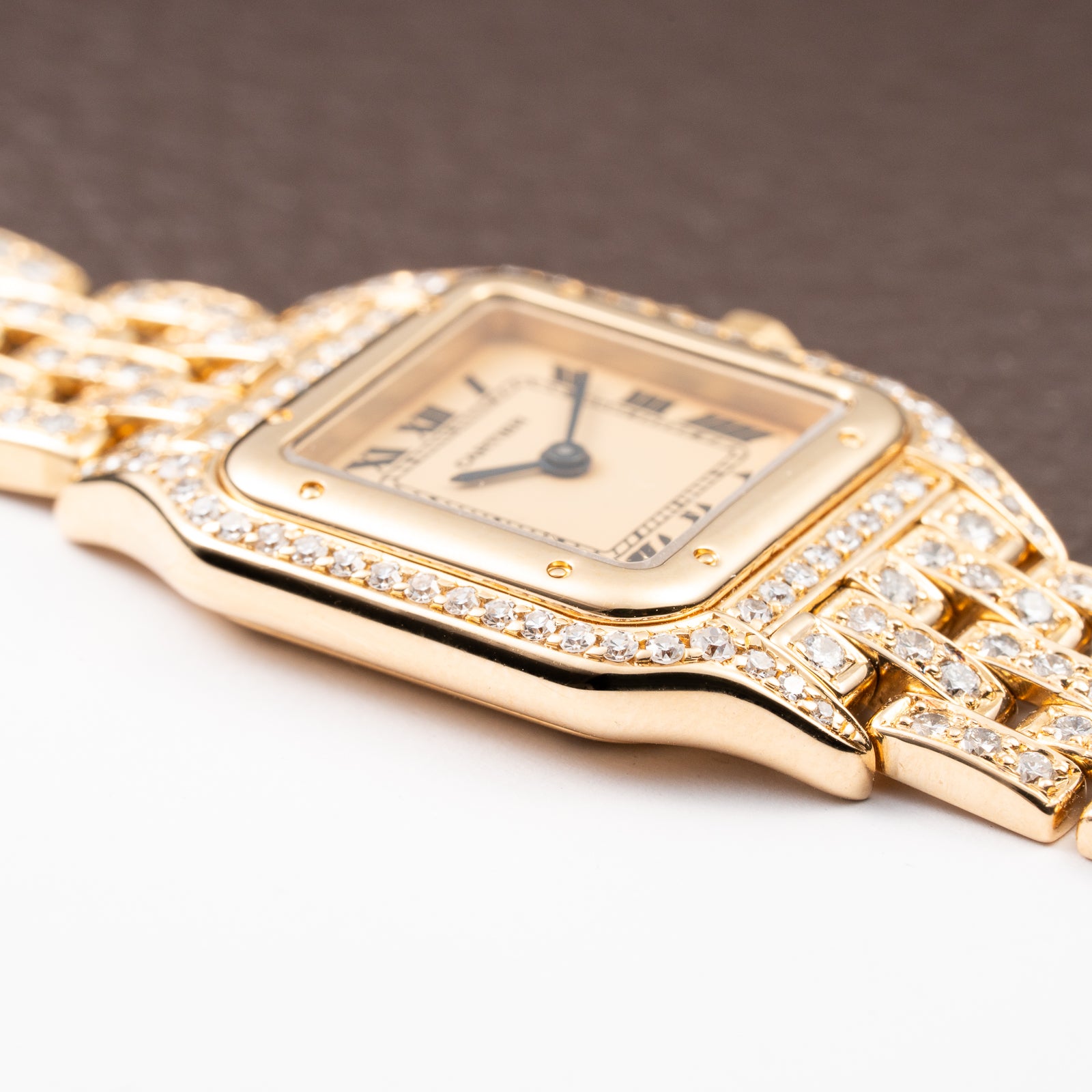 Cartier Panthère Factory Diamond Set 22mm PM Quartz Ref 86691 from 1990s
