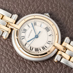 Cartier Panthère Ronde Vendôme Gold Steel Two Row Ref. 183964 from 1991 Full Set