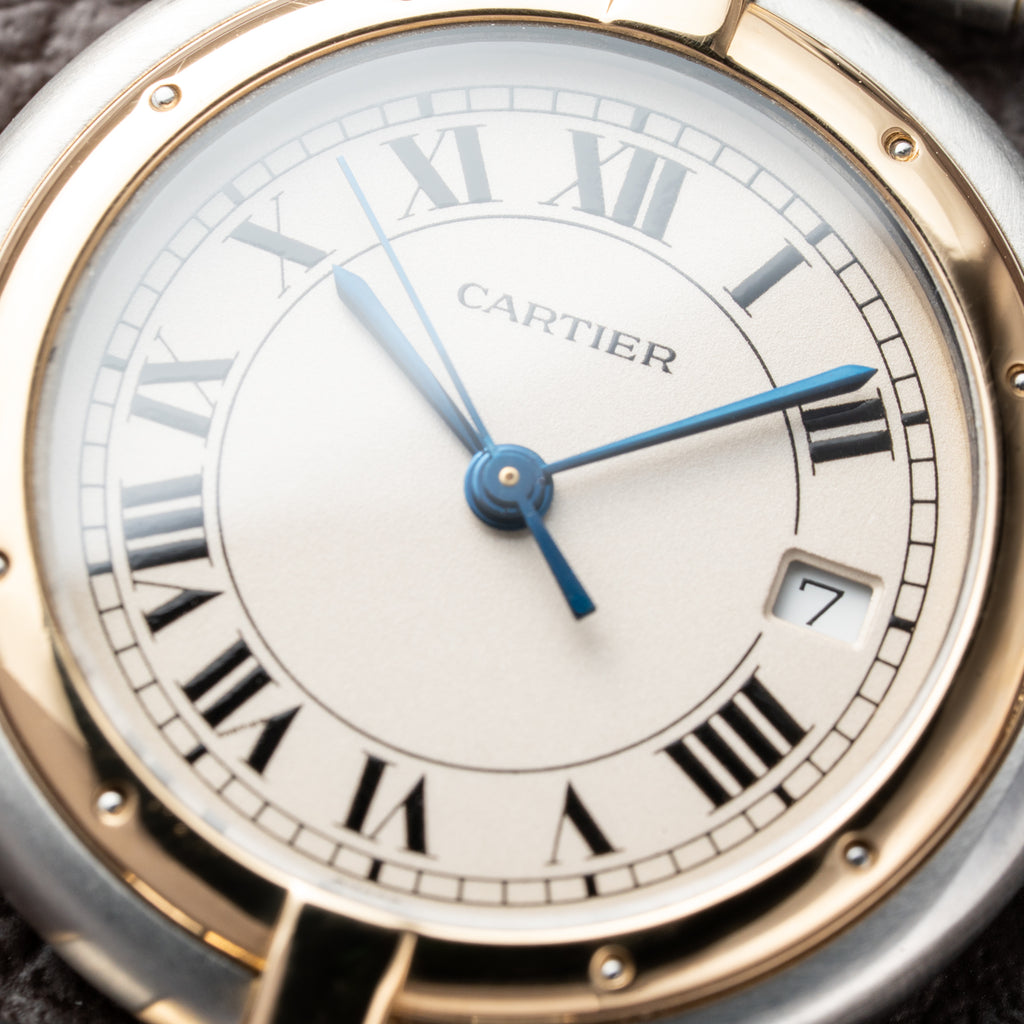 Cartier Panthère Ronde Vendôme Gold Steel Two Row Ref. 183964 from 1991 Full Set