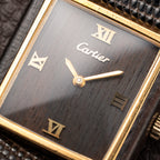 Cartier Tank “Pallisandre de Rio” “Tank Wood” Mohogany Full Set Box Papers Ref 20611 from 1977
