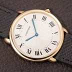 Cartier Ronde Louis Guilloché Dial 18K Yellow Gold Ref. 09001 from 1990s
