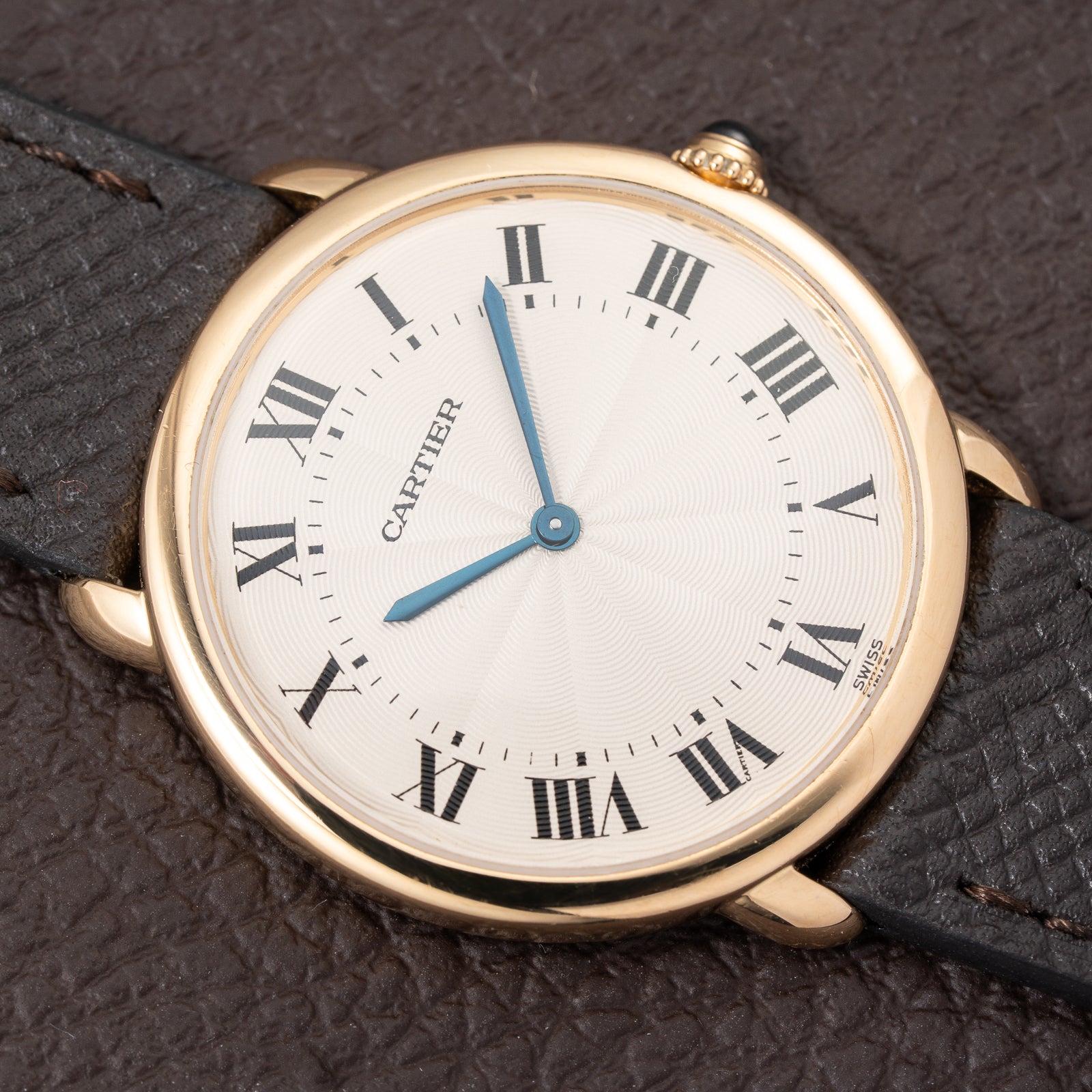 Cartier Ronde Louis Guilloché Dial 18K Yellow Gold Ref. 09001 from 1990s