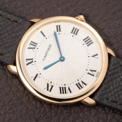 Cartier Ronde Louis Guilloché Dial 18K Yellow Gold Ref. 09001 from 1990s