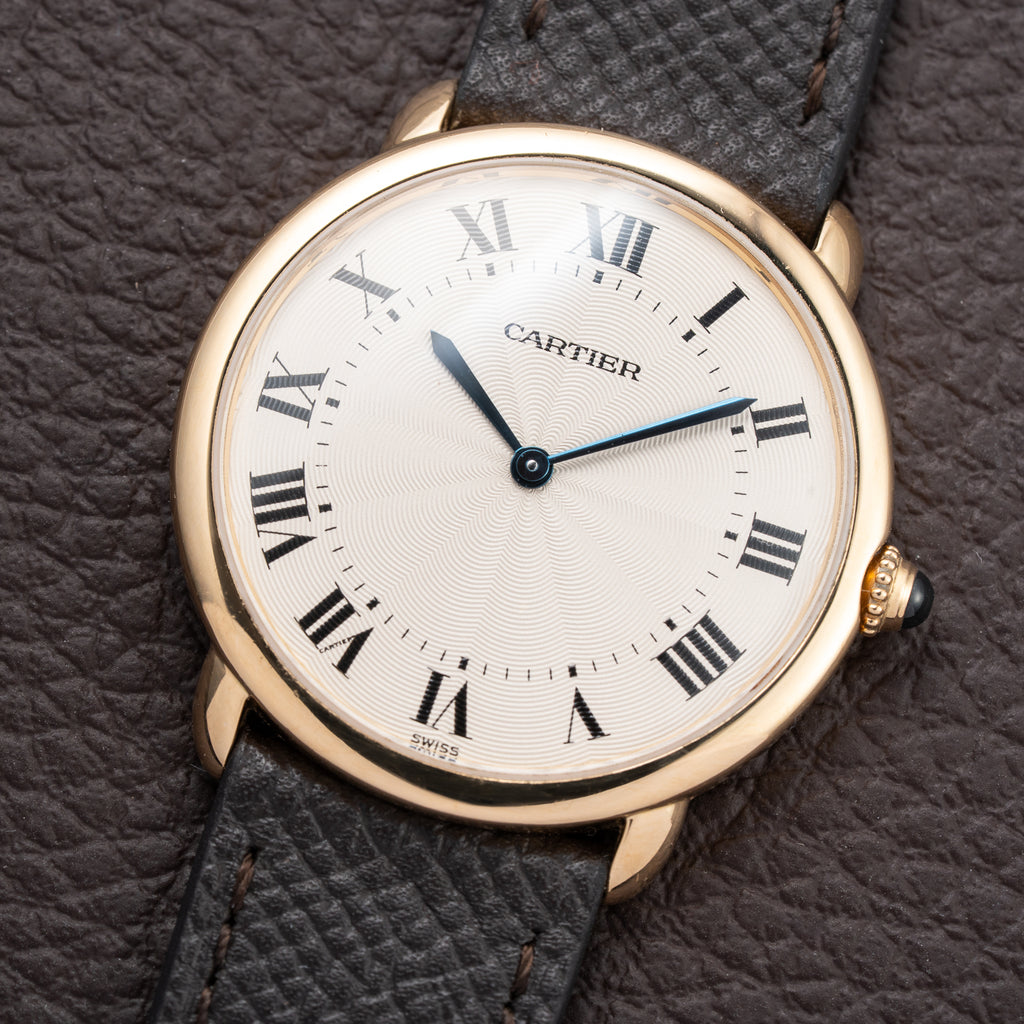 Cartier Ronde Louis Guilloché Dial 18K Yellow Gold Ref. 09001 from 1990s
