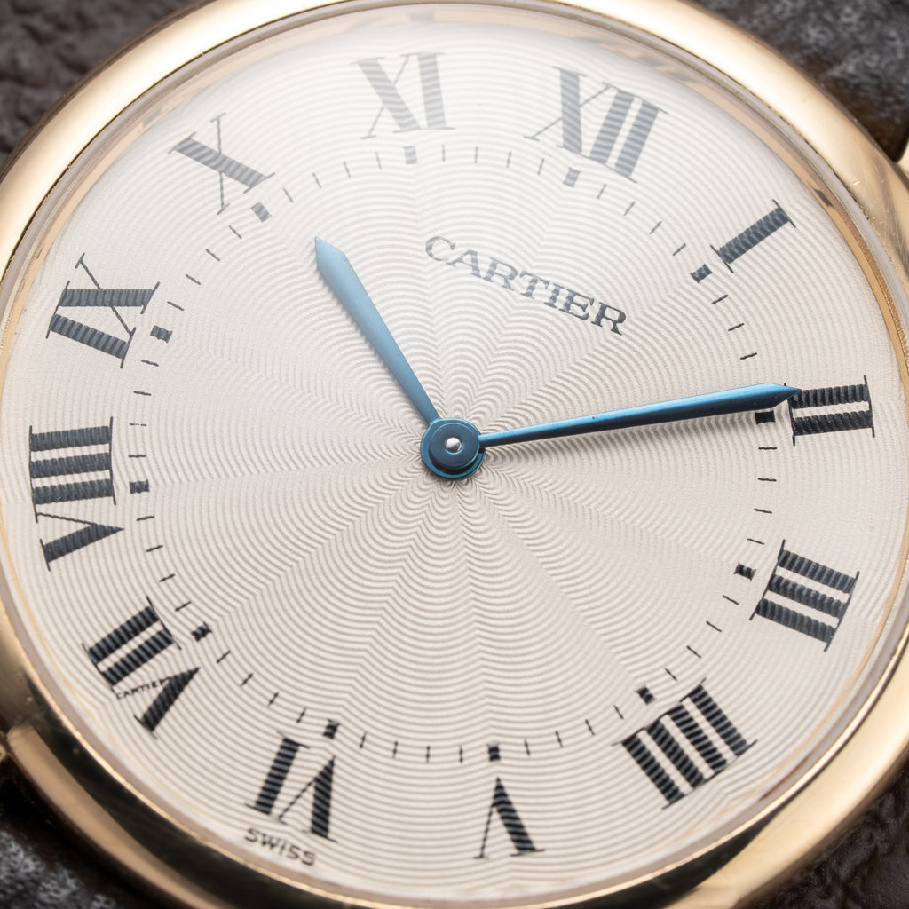 Cartier Ronde Louis Guilloché Dial 18K Yellow Gold Ref. 09001 from 1990s
