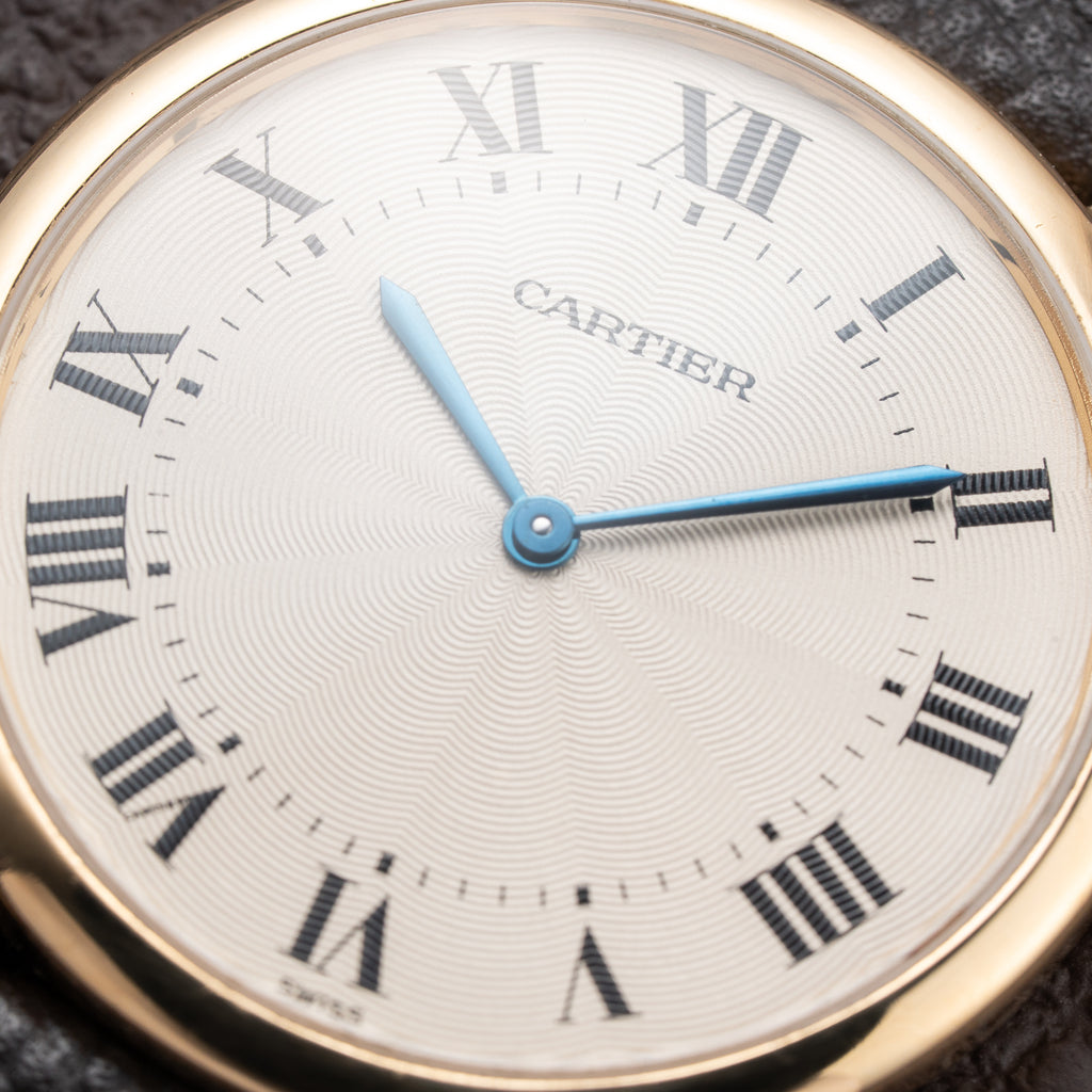 Cartier Ronde Louis Guilloché Dial 18K Yellow Gold Ref. 09001 from 1990s