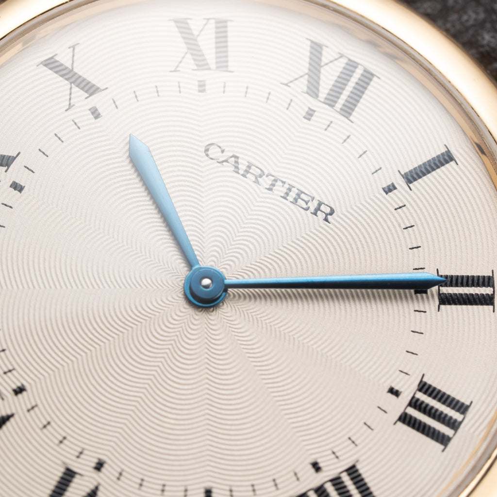 Cartier Ronde Louis Guilloché Dial 18K Yellow Gold Ref. 09001 from 1990s