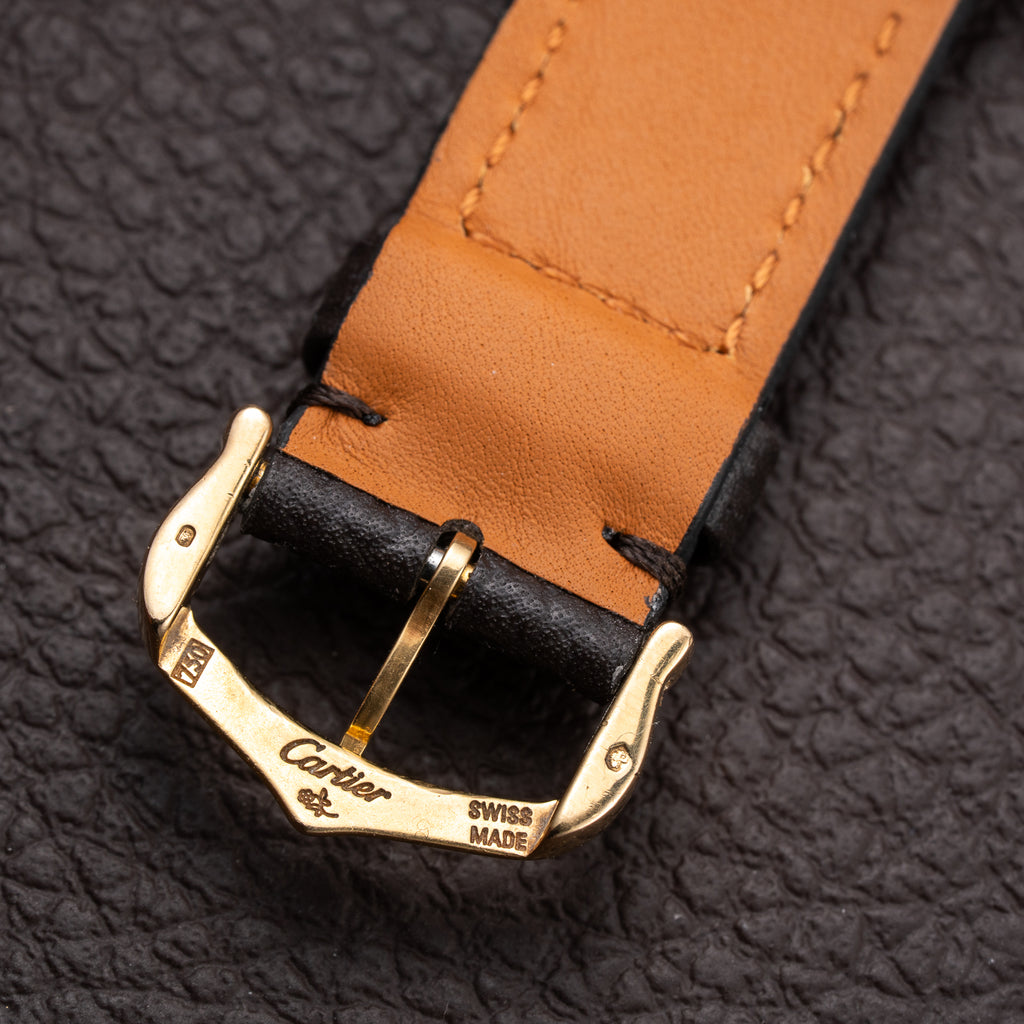 Cartier Ronde Louis Guilloché Dial 18K Yellow Gold Ref. 09001 from 1990s