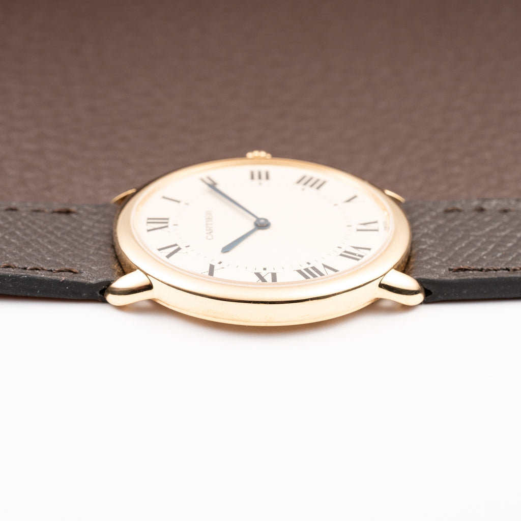 Cartier Ronde Louis Guilloché Dial 18K Yellow Gold Ref. 09001 from 1990s