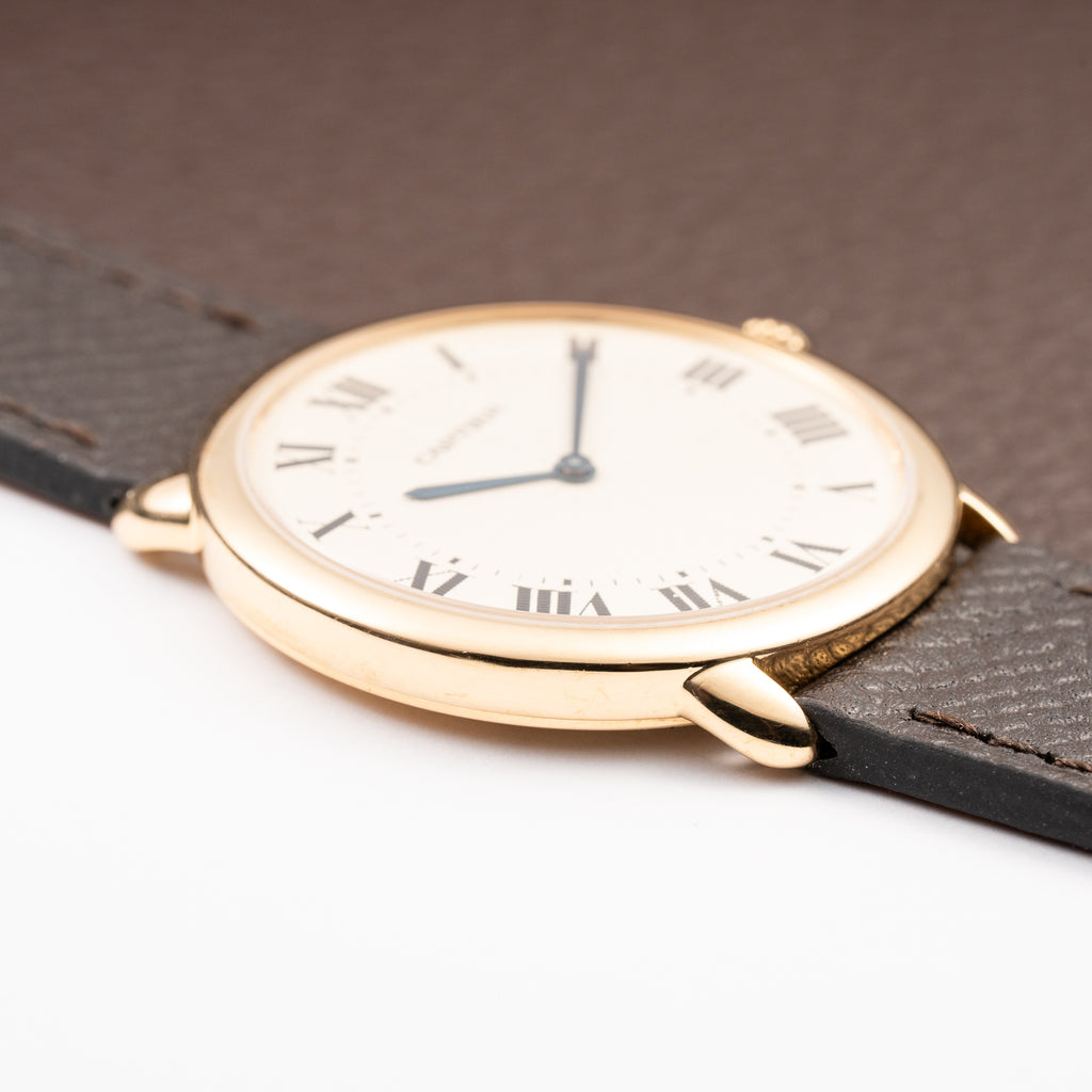 Cartier Ronde Louis Guilloché Dial 18K Yellow Gold Ref. 09001 from 1990s