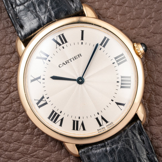 Cartier Ronde Louis Guilloché Dial 18K Yellow Gold Ref. 09001 from 2000s