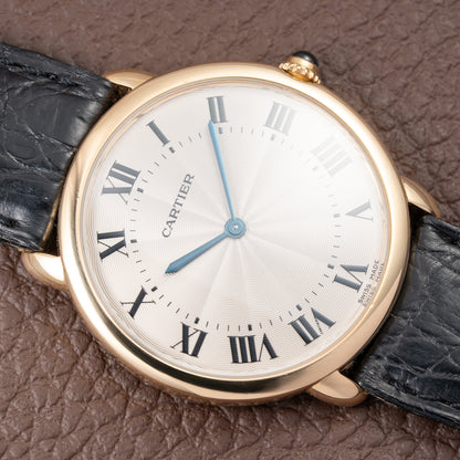 Cartier Ronde Louis Guilloché Dial 18K Yellow Gold Ref. 09001 from 2000s
