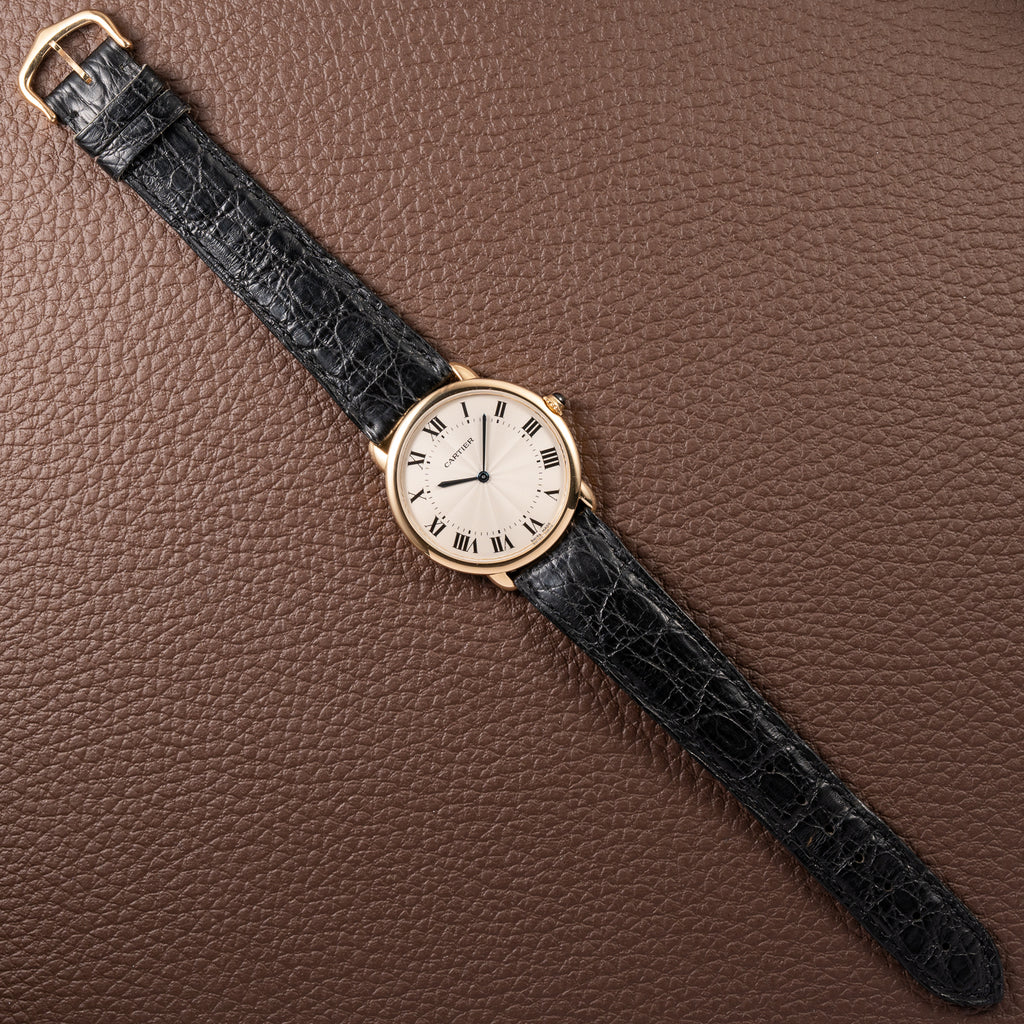 Cartier Ronde Louis Guilloché Dial 18K Yellow Gold Ref. 09001 from 2000s