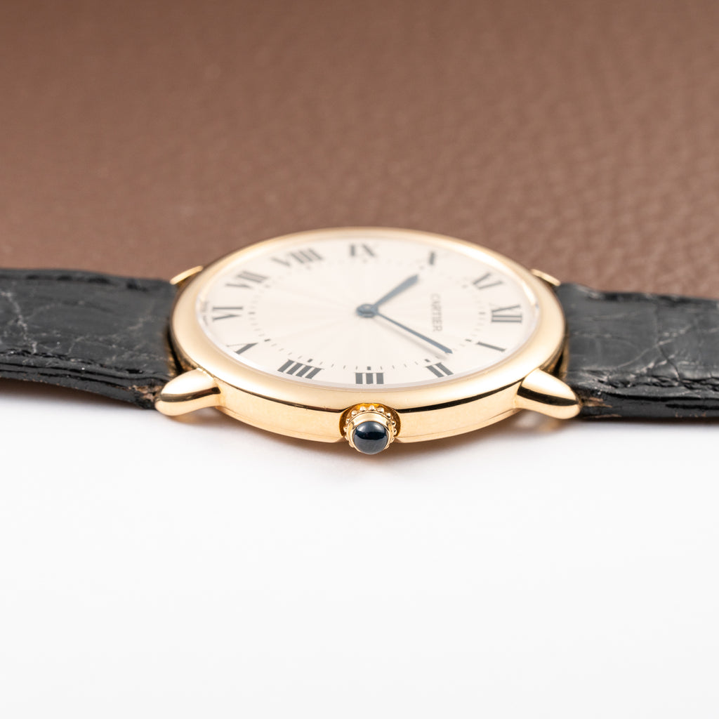 Cartier Ronde Louis Guilloché Dial 18K Yellow Gold Ref. 09001 from 2000s