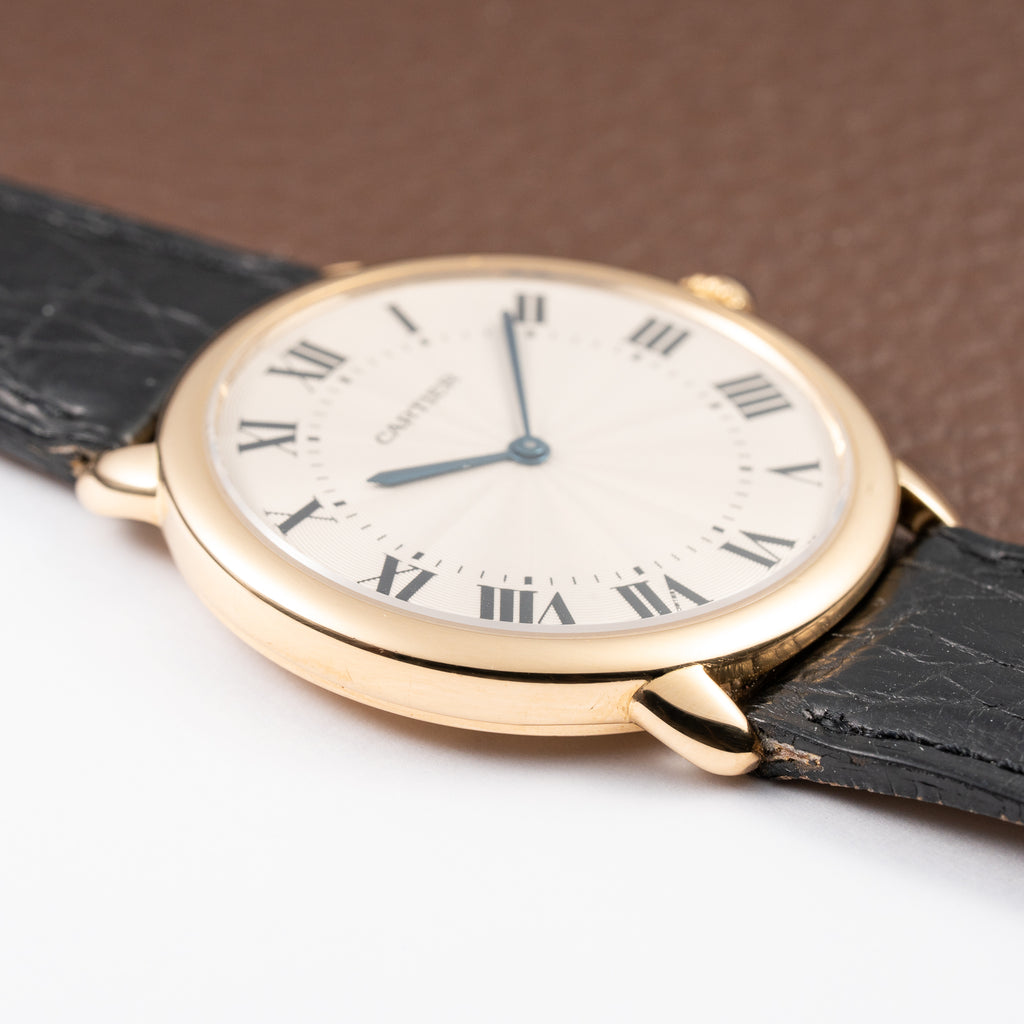 Cartier Ronde Louis Guilloché Dial 18K Yellow Gold Ref. 09001 from 2000s