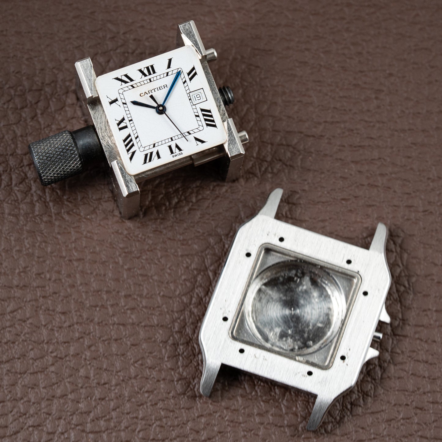Cartier Santos Carrée Automatic Ref. 2961 Gold/Steel