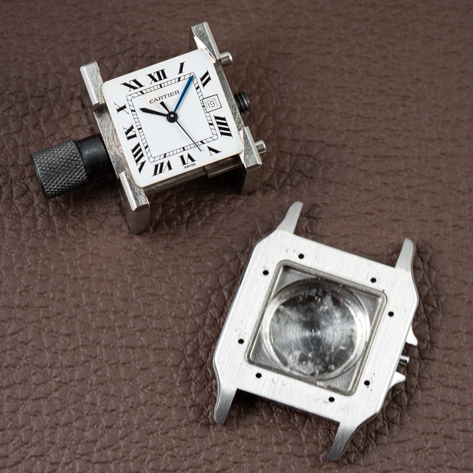 Cartier Santos Carrée Automatic Ref. 2961 Gold/Steel