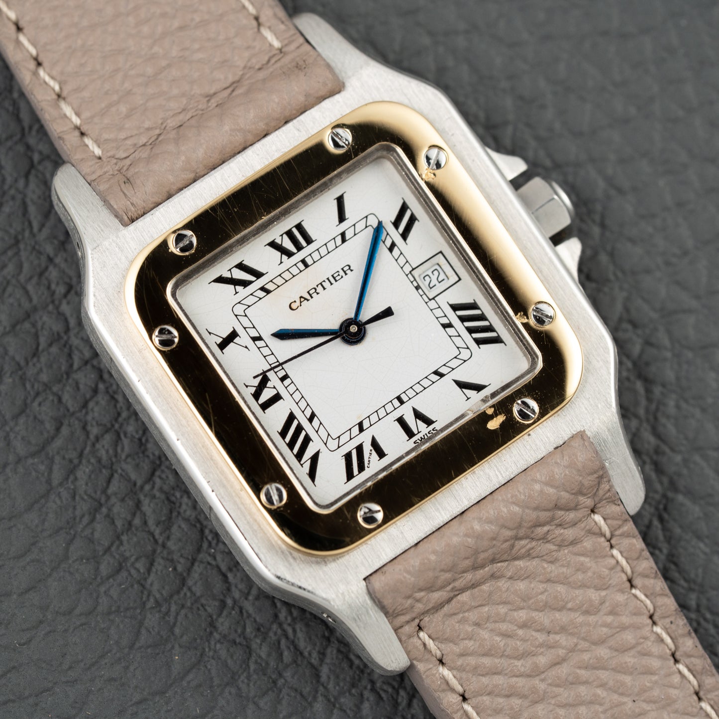 Cartier Santos Carrée Automatic Ref. 2961 Gold/Steel