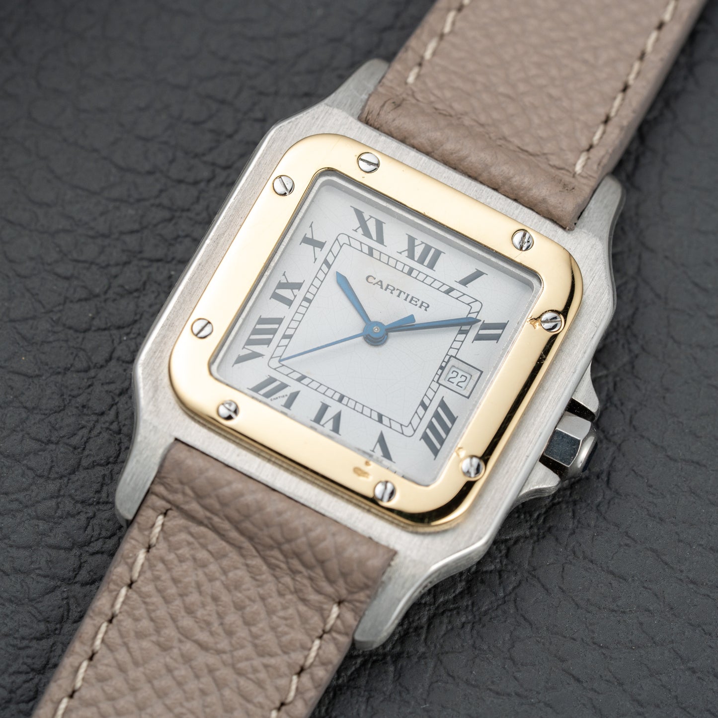 Cartier Santos Carrée Automatic Ref. 2961 Gold/Steel