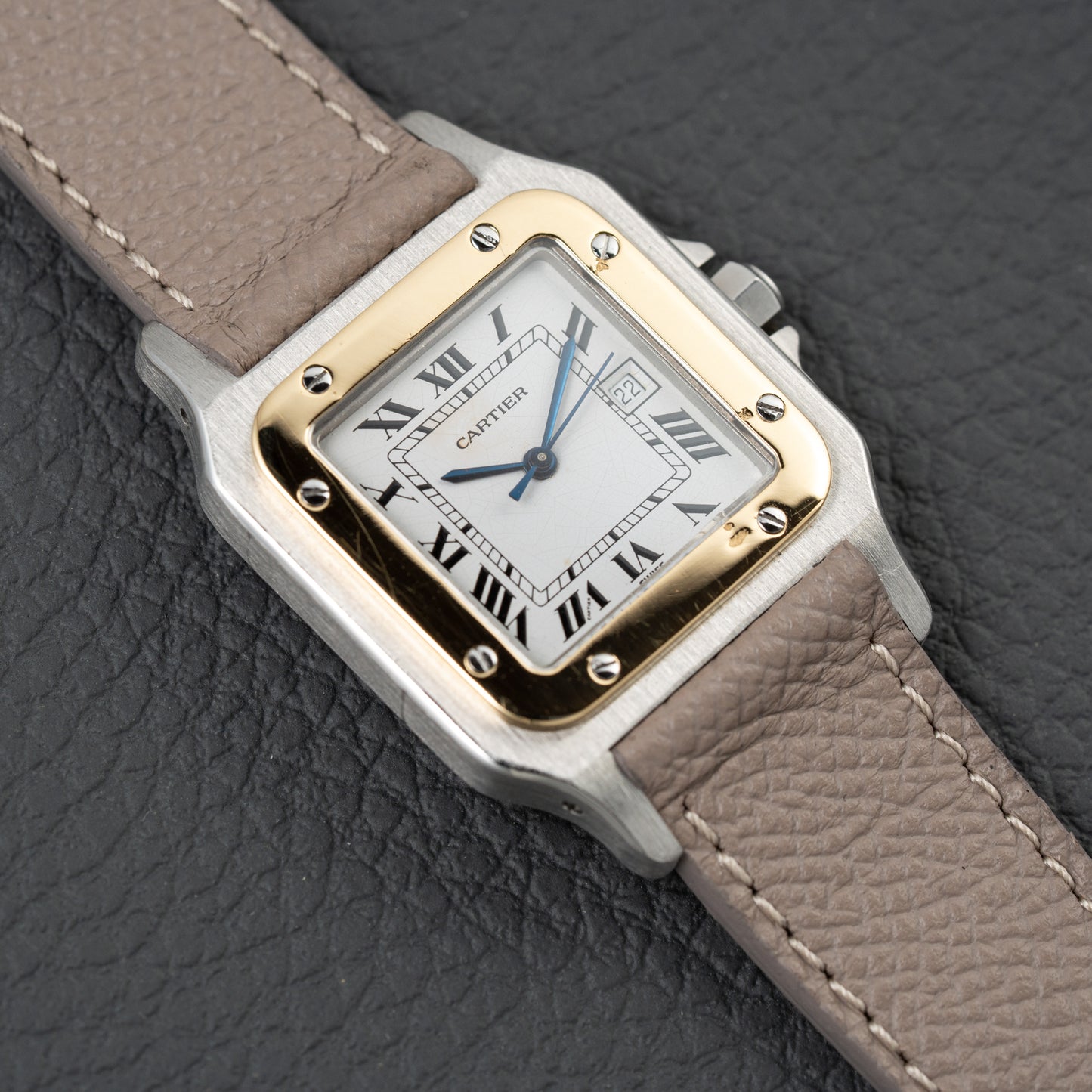 Cartier Santos Carrée Automatic Ref. 2961 Gold/Steel