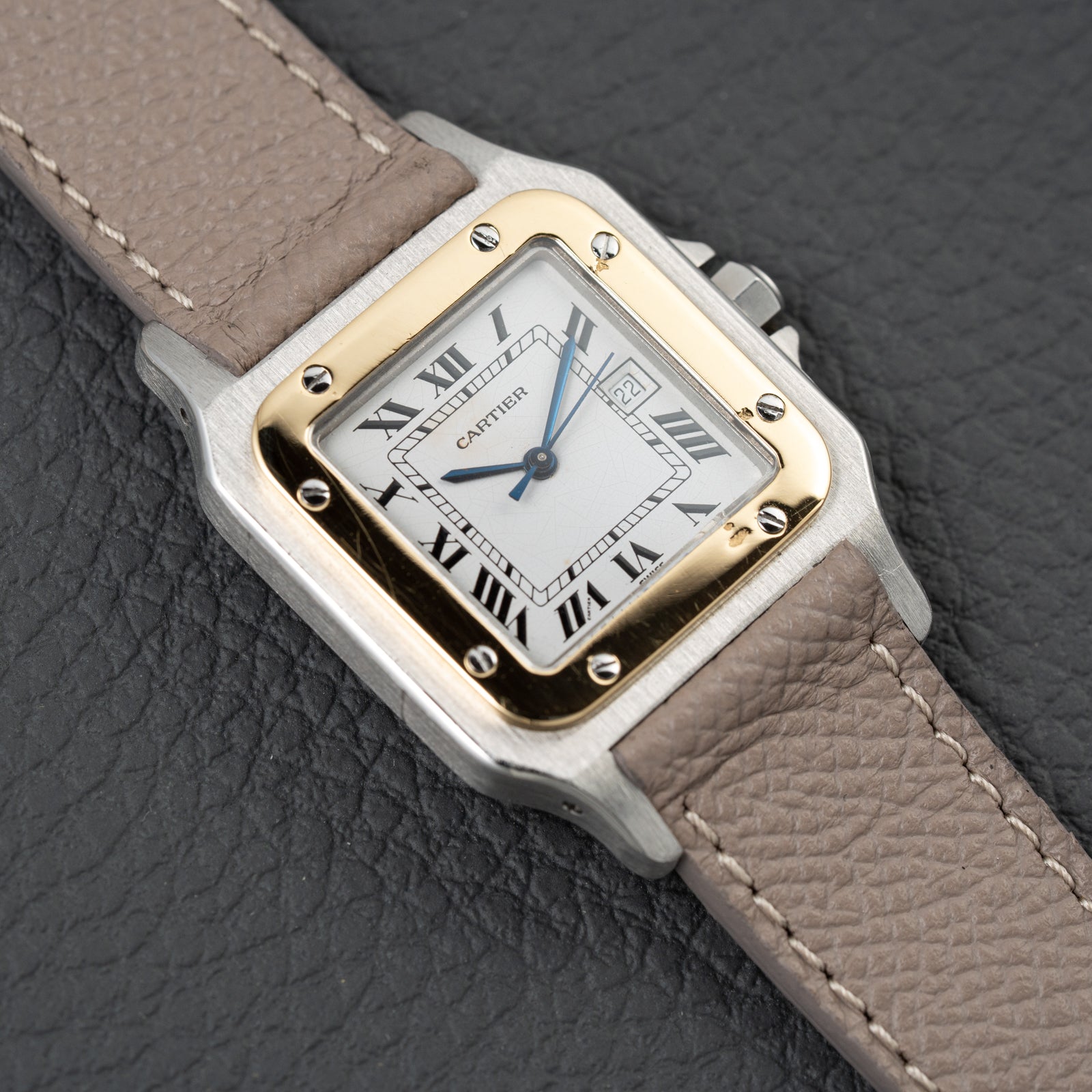 Cartier Santos Carrée Automatic Ref. 2961 Gold/Steel