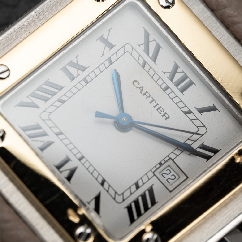 Cartier Santos Carrée Automatic Ref. 2961 Gold/Steel