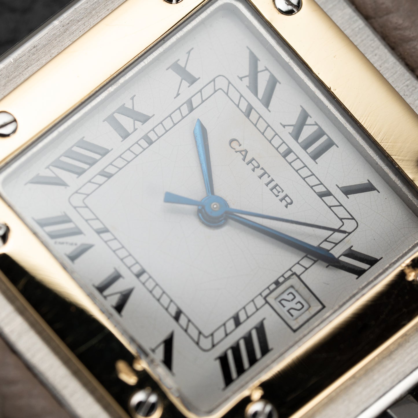 Cartier Santos Carrée Automatic Ref. 2961 Gold/Steel