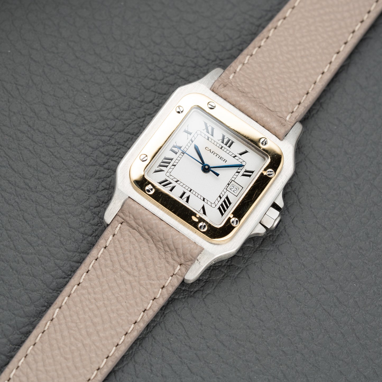 Cartier Santos Carrée Automatic Ref. 2961 Gold/Steel