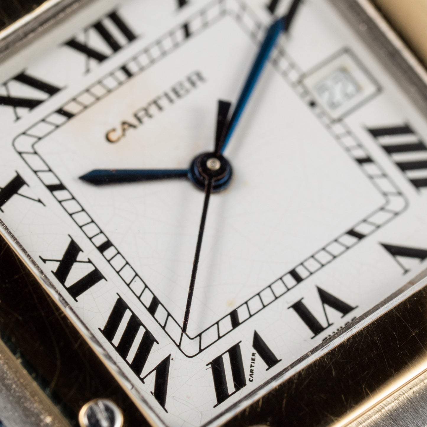 Cartier Santos Carrée Automatic Ref. 2961 Gold/Steel