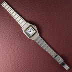 Cartier Santos Automatic Gold Steel PM 1990s Ref. 0902