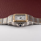 Cartier Santos Automatic Gold Steel PM 1990s Ref. 0902
