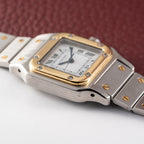 Cartier Santos Automatic Gold Steel PM 1990s Ref. 0902