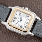 Cartier Santos Carrée Automatic Gold/Steel GM LM Ref. 2961 from 1980s