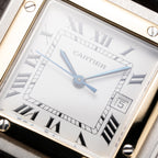 Cartier Santos Carrée Automatic Gold/Steel GM LM Ref. 2961 from 1980s