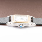 Cartier Santos Carrée Automatic Gold/Steel GM LM Ref. 2961 from 1980s