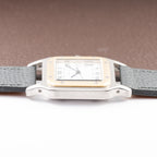 Cartier Santos Carrée Automatic Gold/Steel GM LM Ref. 2961 from 1980s