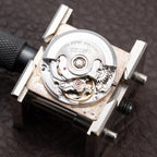 Cartier Santos Carrée Automatic Gold/Steel GM LM Ref. 2961 from 1980s