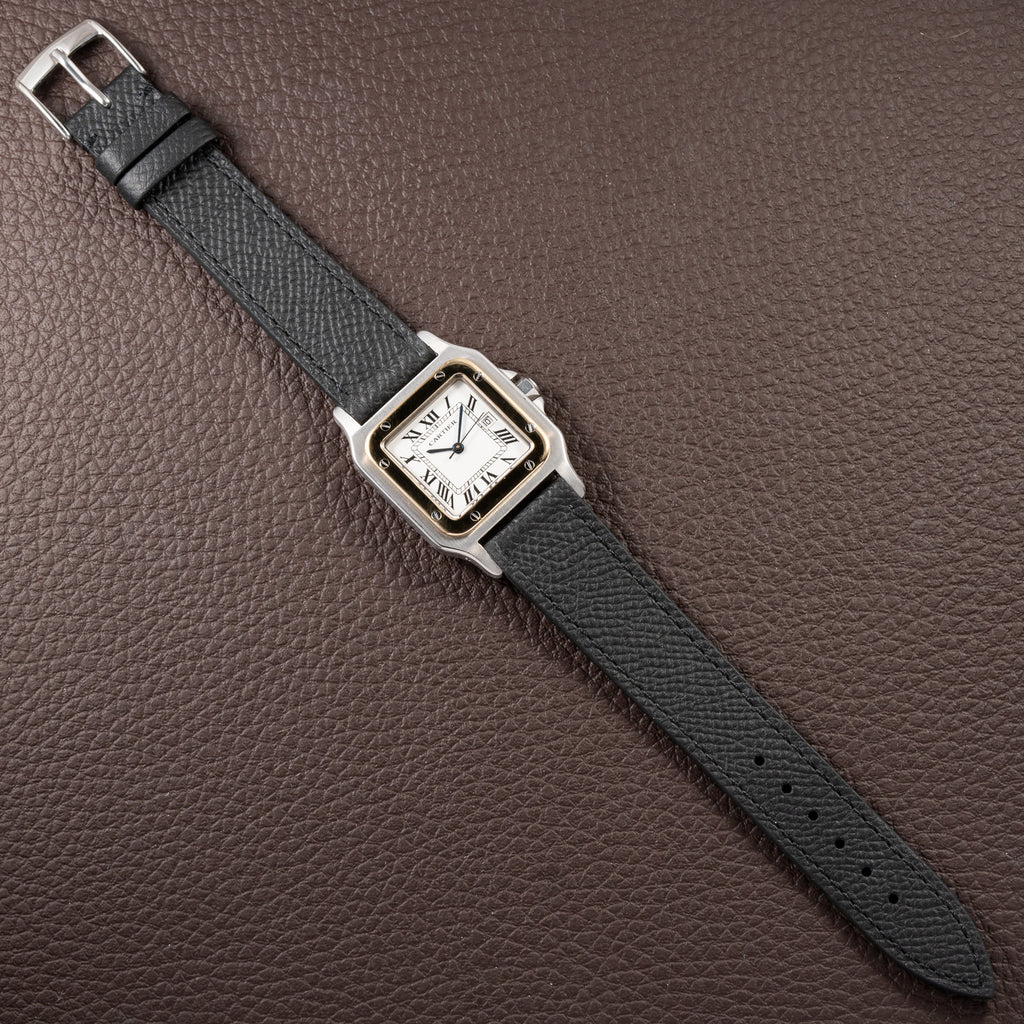 Cartier Santos Carrée Automatic Gold/Steel GM LM Ref. 2961 from 1980s