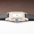 Cartier Santos Carrée Automatic Gold/Steel GM LM Ref. 2961 from 1980s