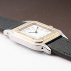 Cartier Santos Carrée Automatic Gold/Steel GM LM Ref. 2961 from 1980s
