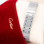 Cartier Santos Carrée Burgundy Red "Grenade" with Cartier Serviced 2026 Ref. 2960 from 1980s